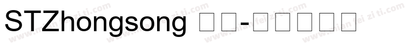 STZhongsong 常规字体转换